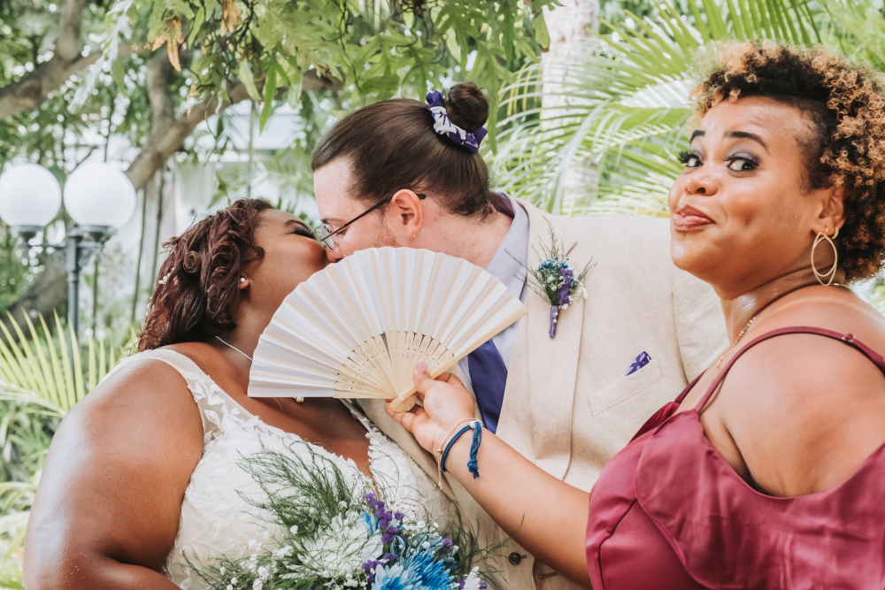 photo of Steph and I smooching